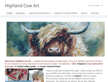 Tablet Screenshot of highlandcowart.com